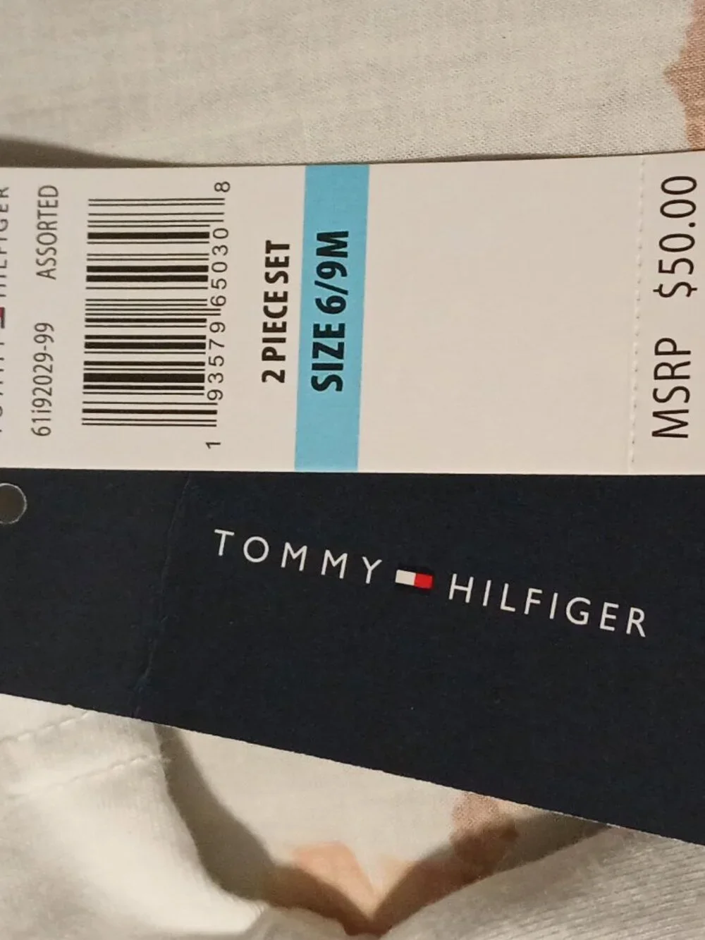 NEW Tommy Hilfiger Children's Set 6/9 Month